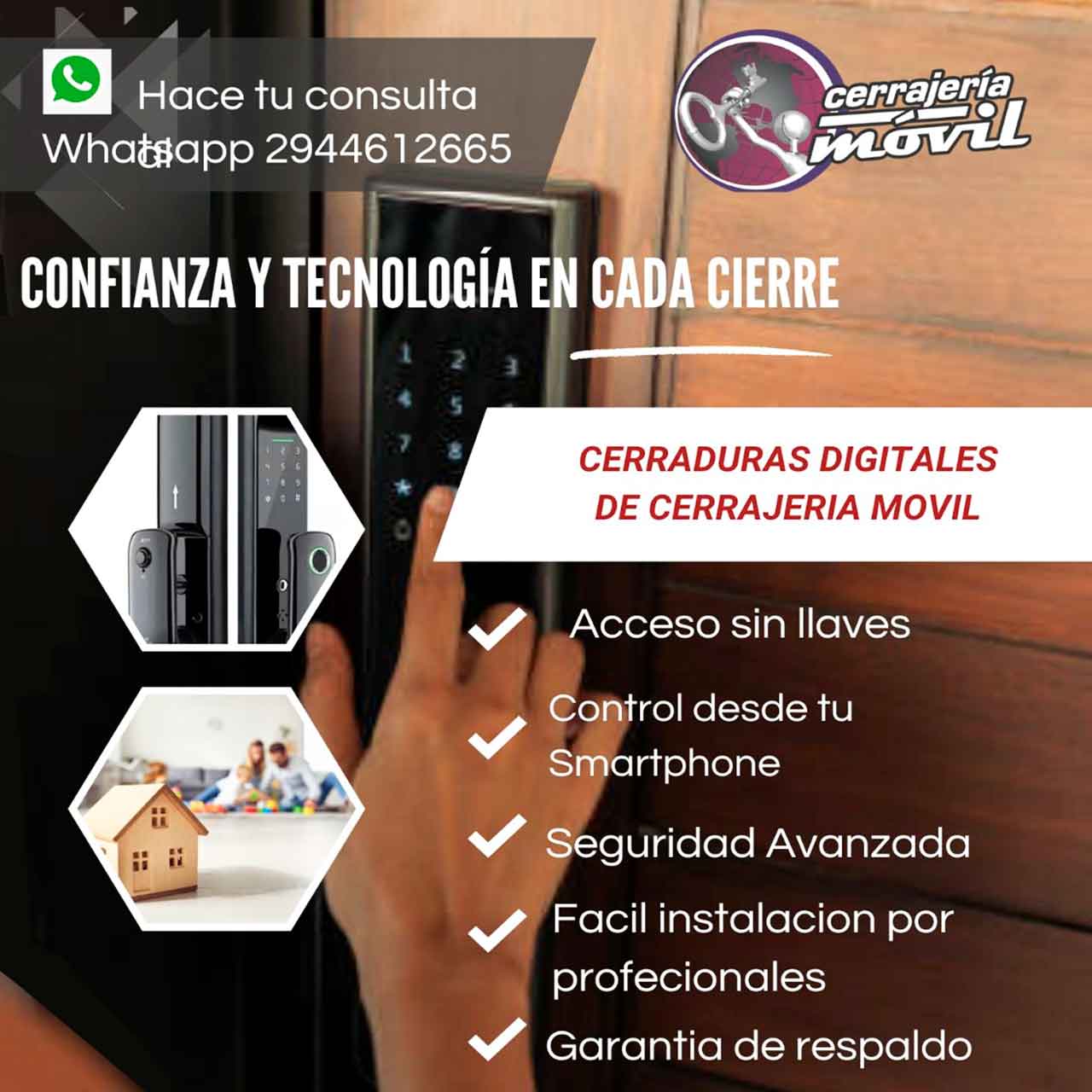 Cerraduras Electrónicas Inteligentes con Cerrajería Móvil