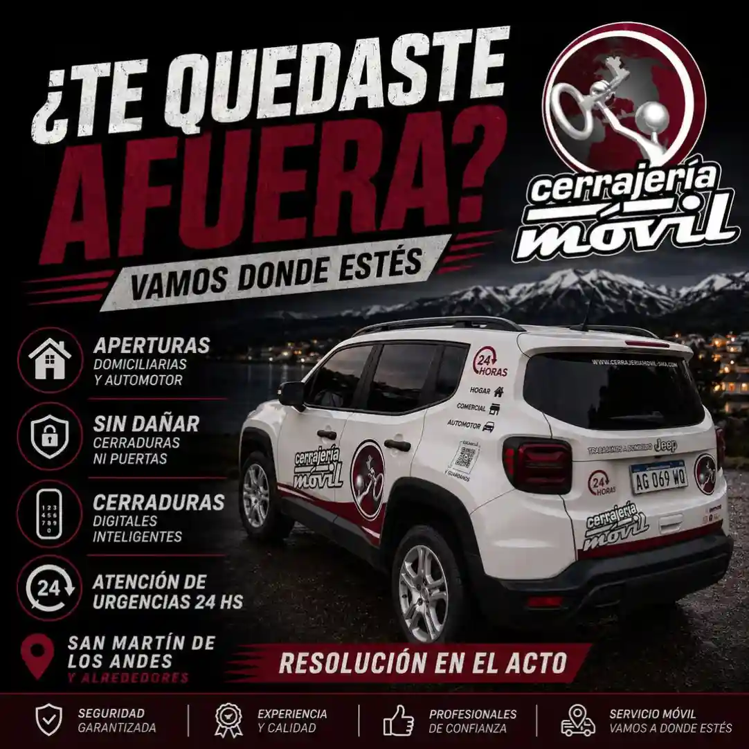 Cerrajería Móvil en San Martín de los Andes Urgencias 24/7